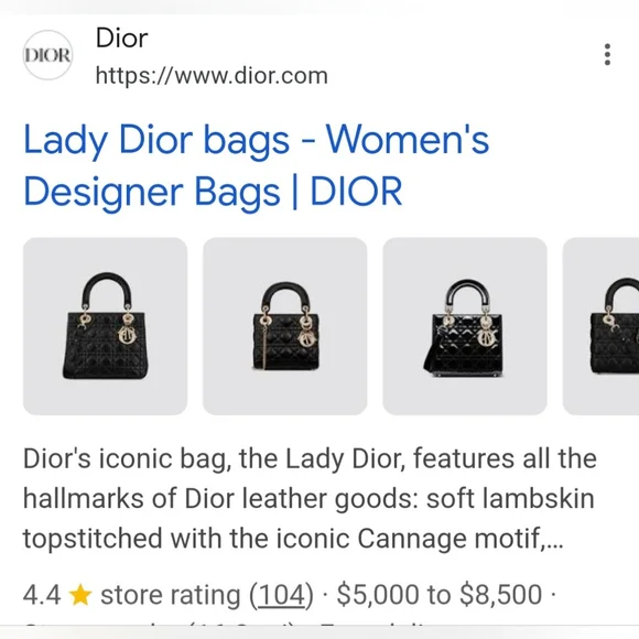 Christian Dior Cannage Lady Dior Gold Enamel Luxury Hand Bag (LIMITED EDITION) - Picture 5 of 16